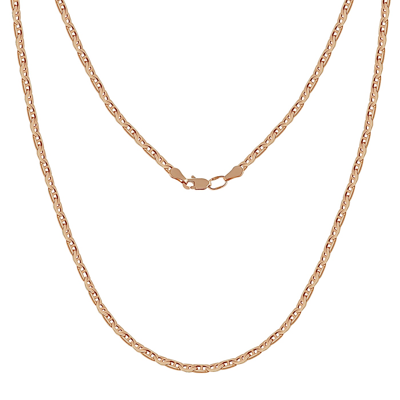 картинка Ланцюг із червоного золота плетіння валентино, 10109799