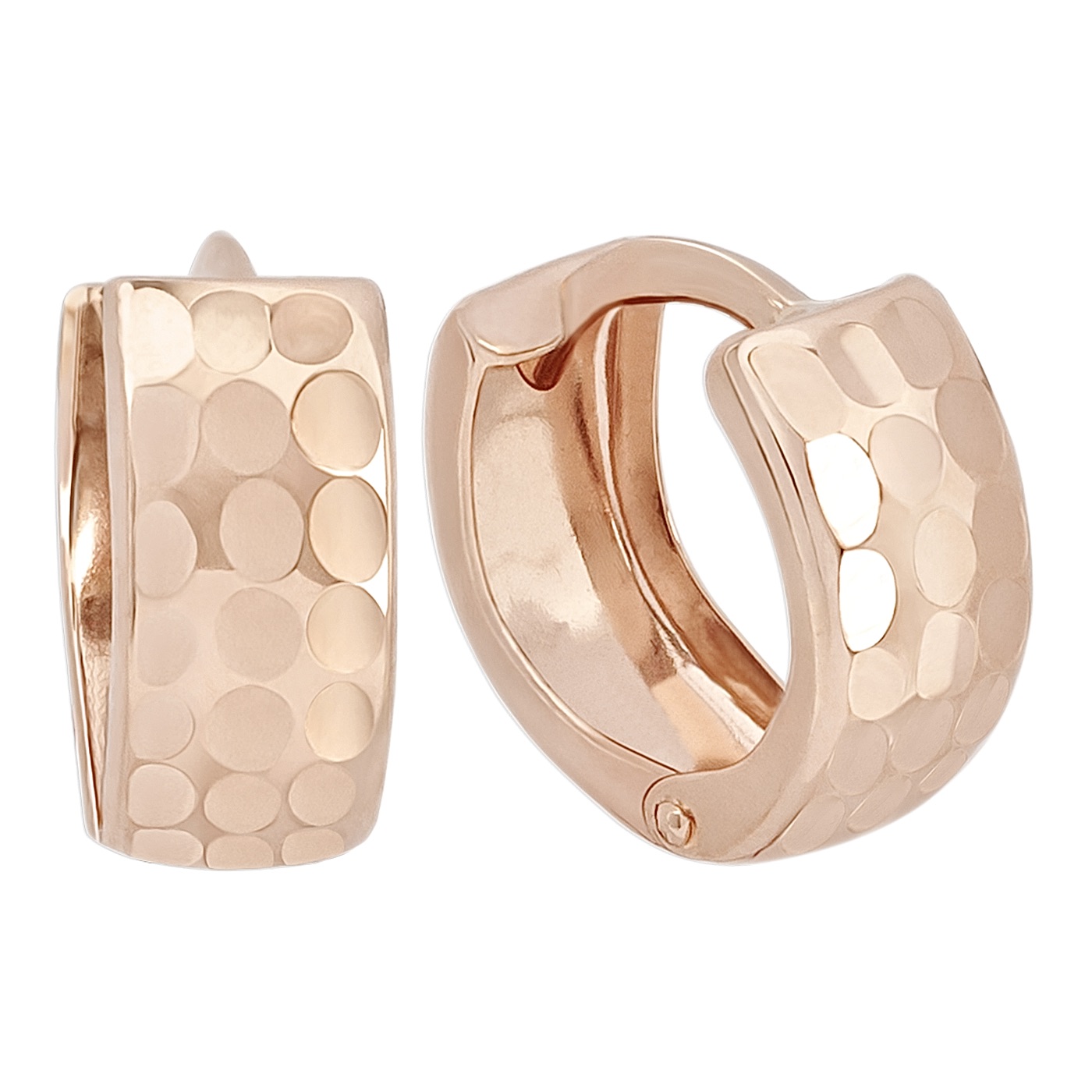 картинка Сережки-конго із червоного золота, 10287240