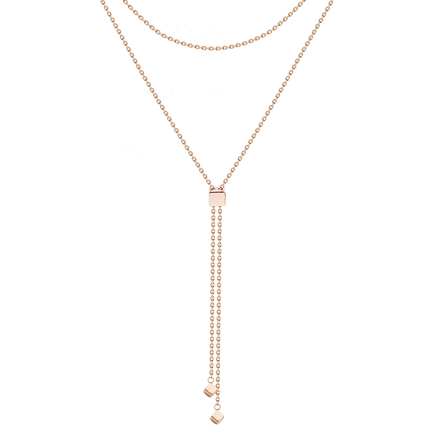 картинка Кольє "Куб" із червоного золота якірного плетіння, 10530747