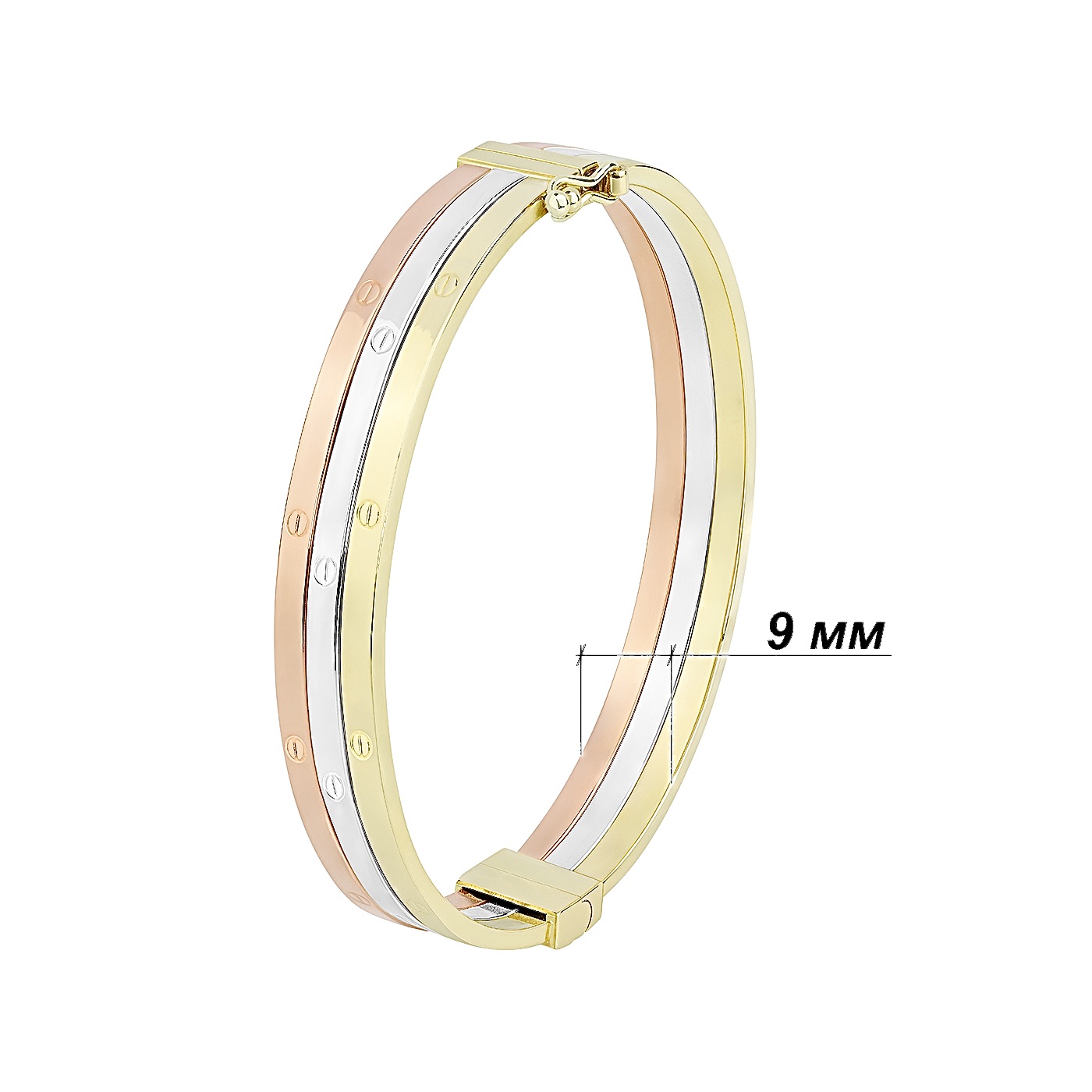 картинка Браслет "Любовь" из комбинированного золота, 10533233