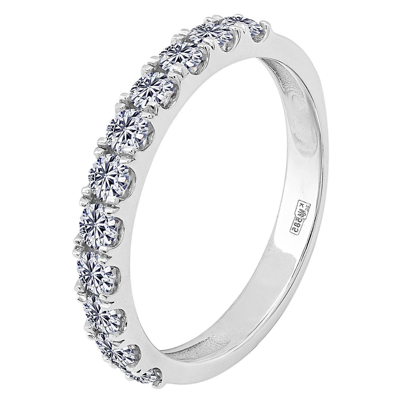 картинка Кольцо с бриллиантами из белого золота, 10498429