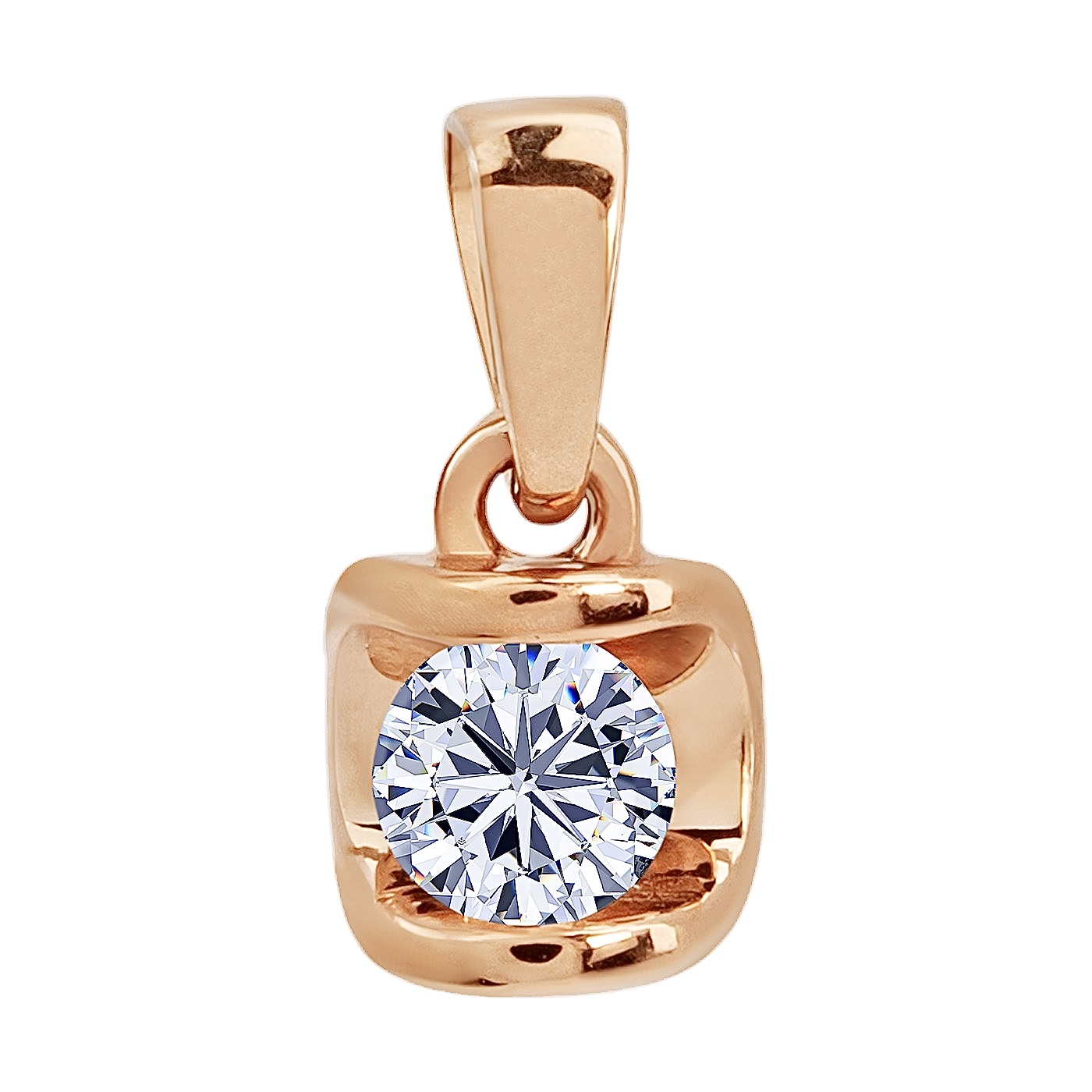 картинка Золотий підвіс з діамантом, 10499903