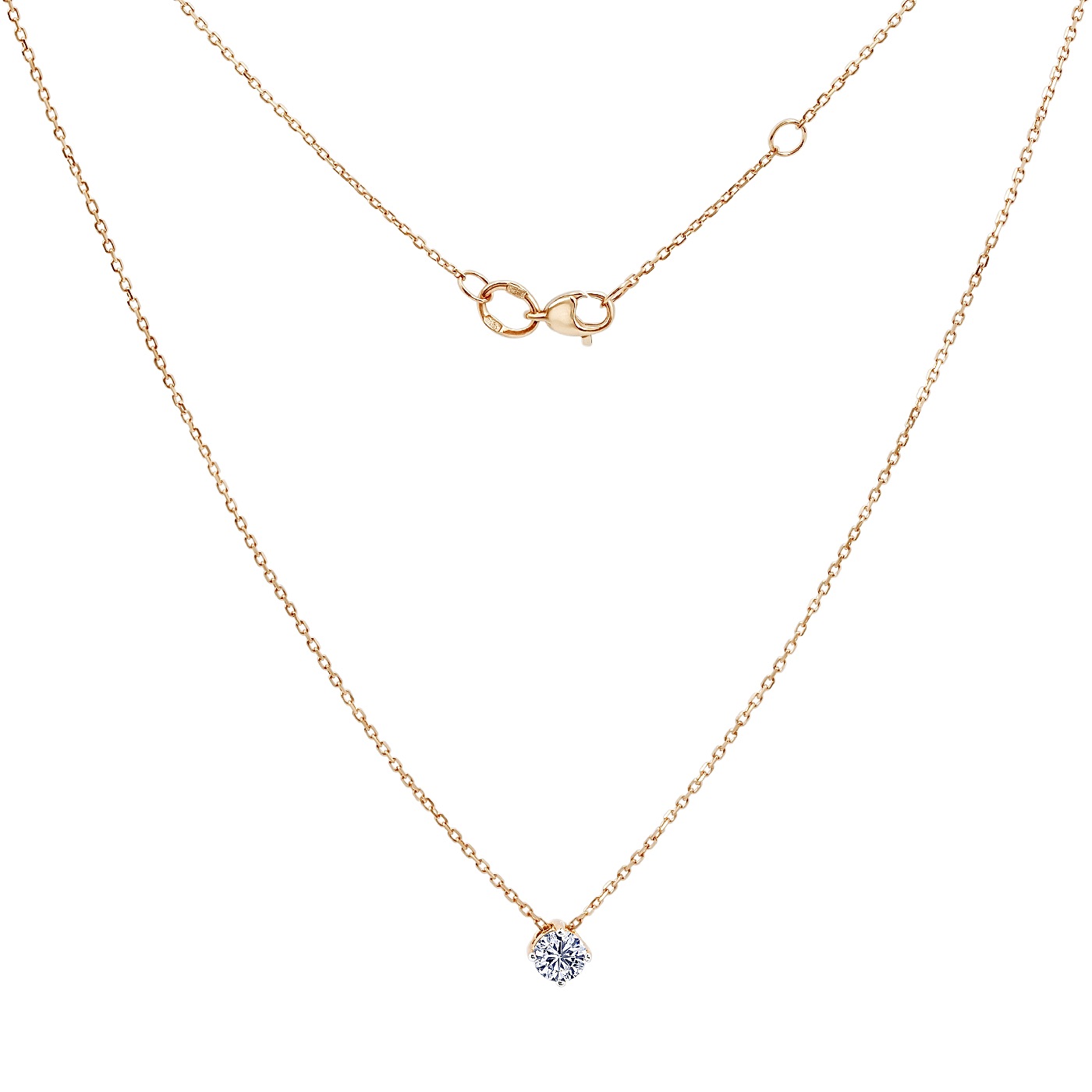 картинка Кольє із червоного золота з діамантом, 10494579