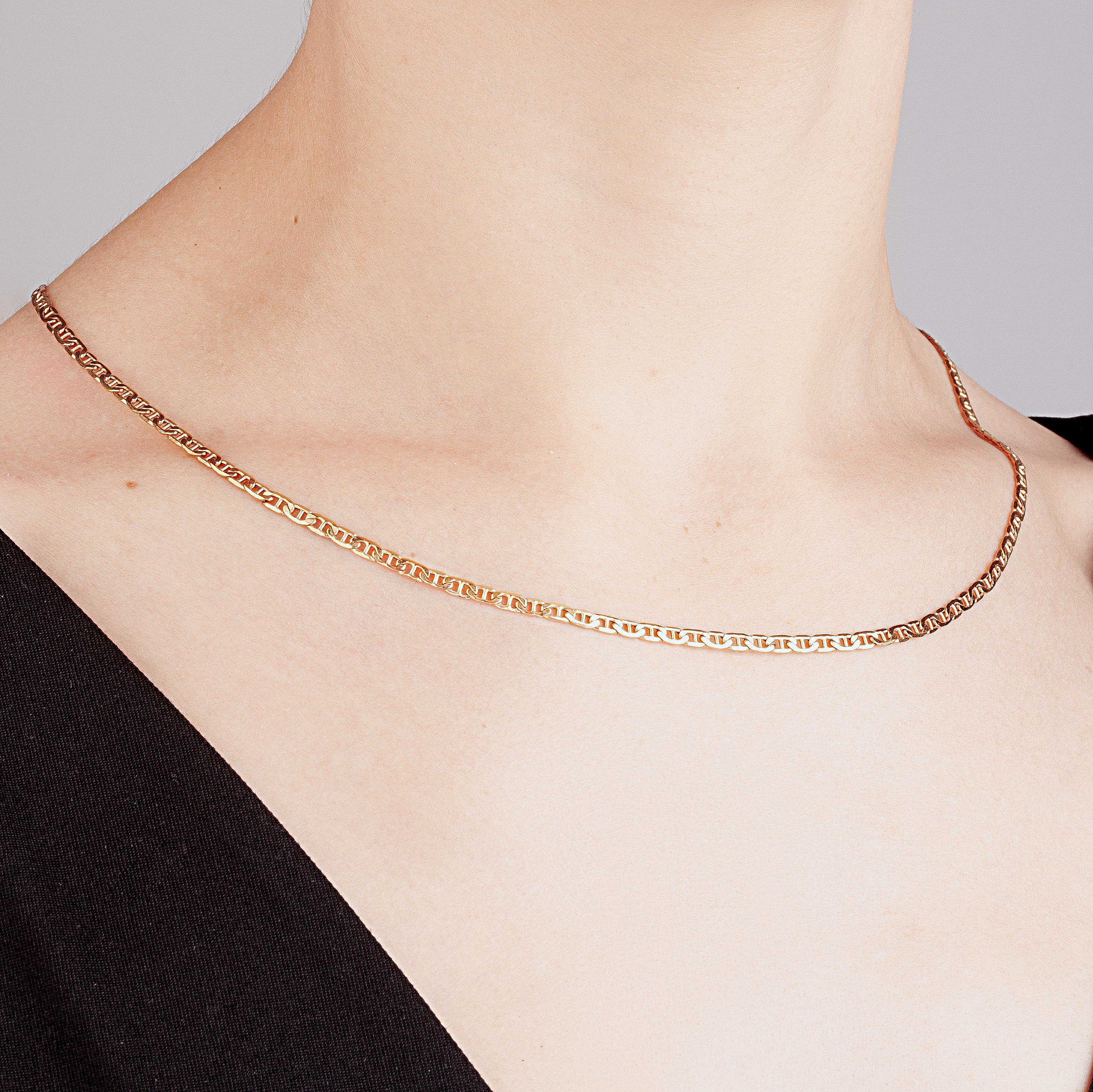 картинка Ланцюг із червоного золота плетіння валентино, 10109799