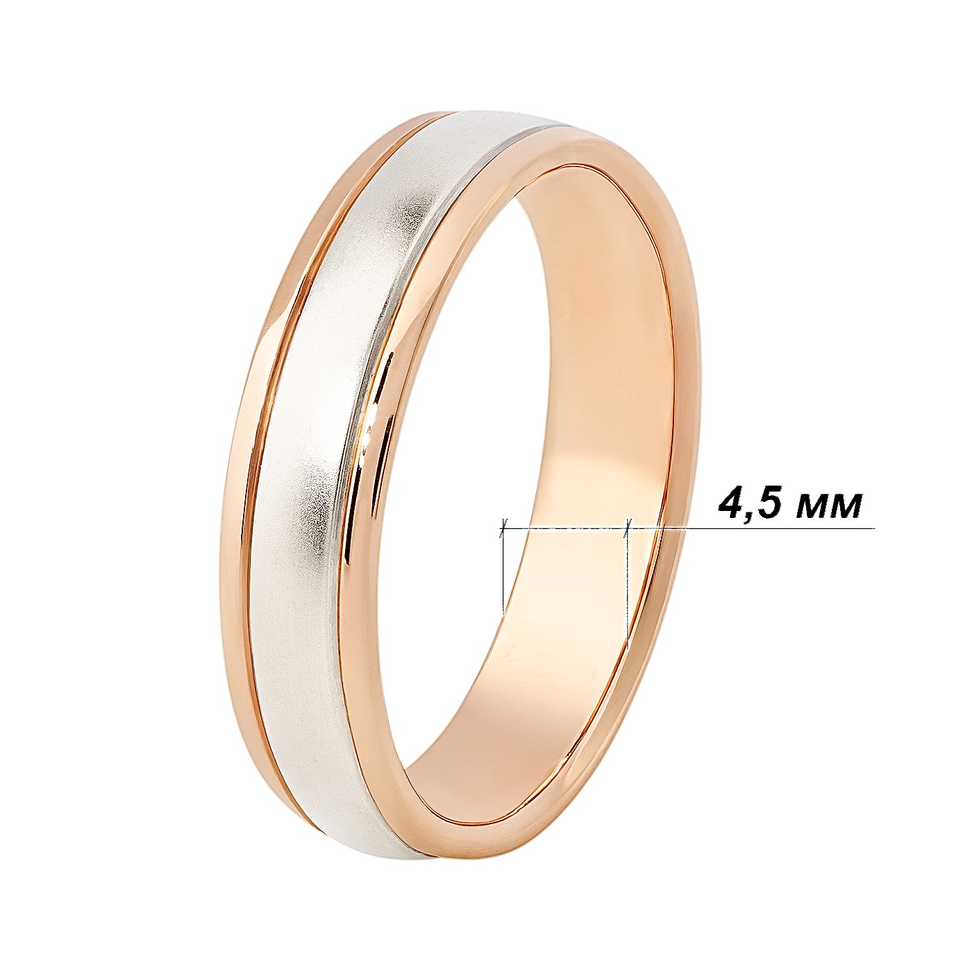 картинка Обручка з комбінованого золота, 10483623