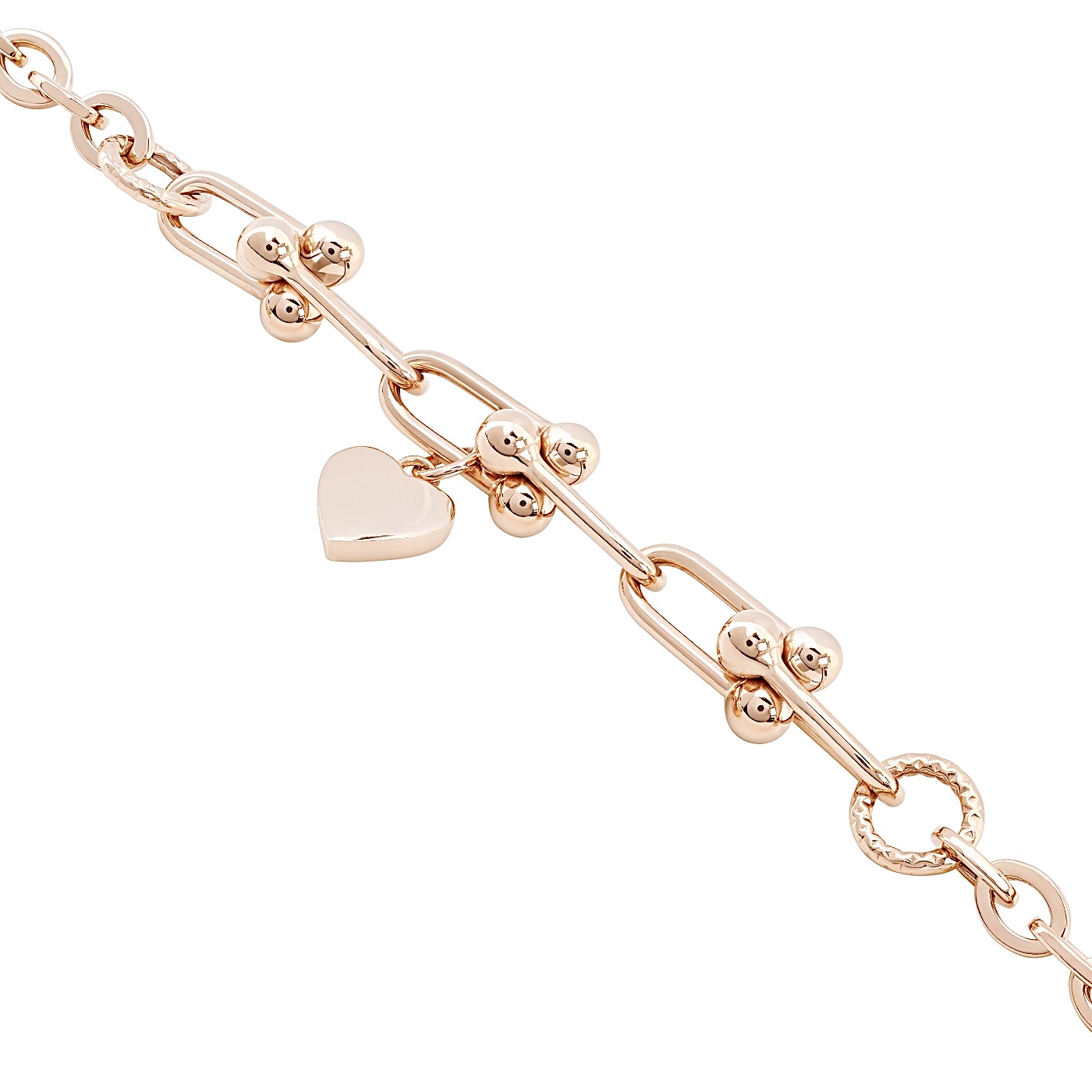картинка Браслет із червоного золота з серцем, 10528811