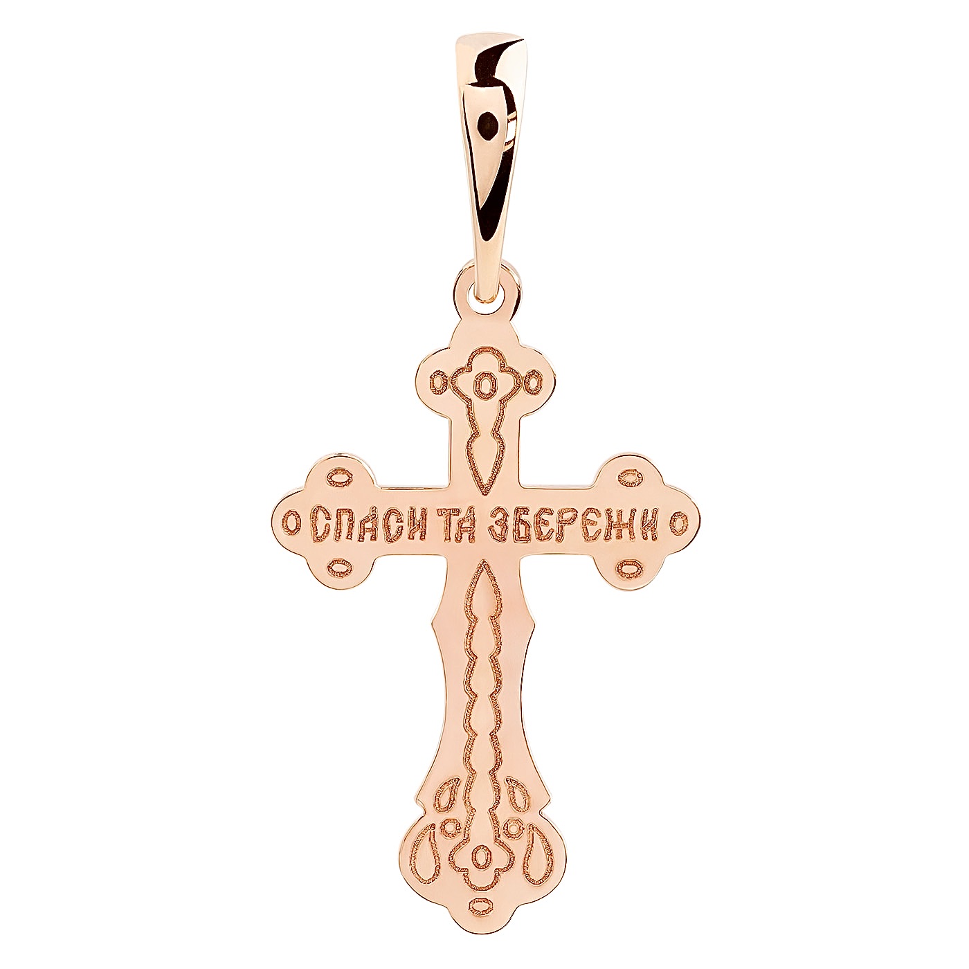 картинка Крестик из комбинированного золота, 10176294