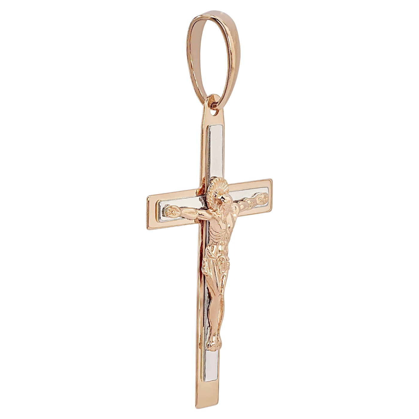 картинка Хрест з червоного і білого золота, 10283302