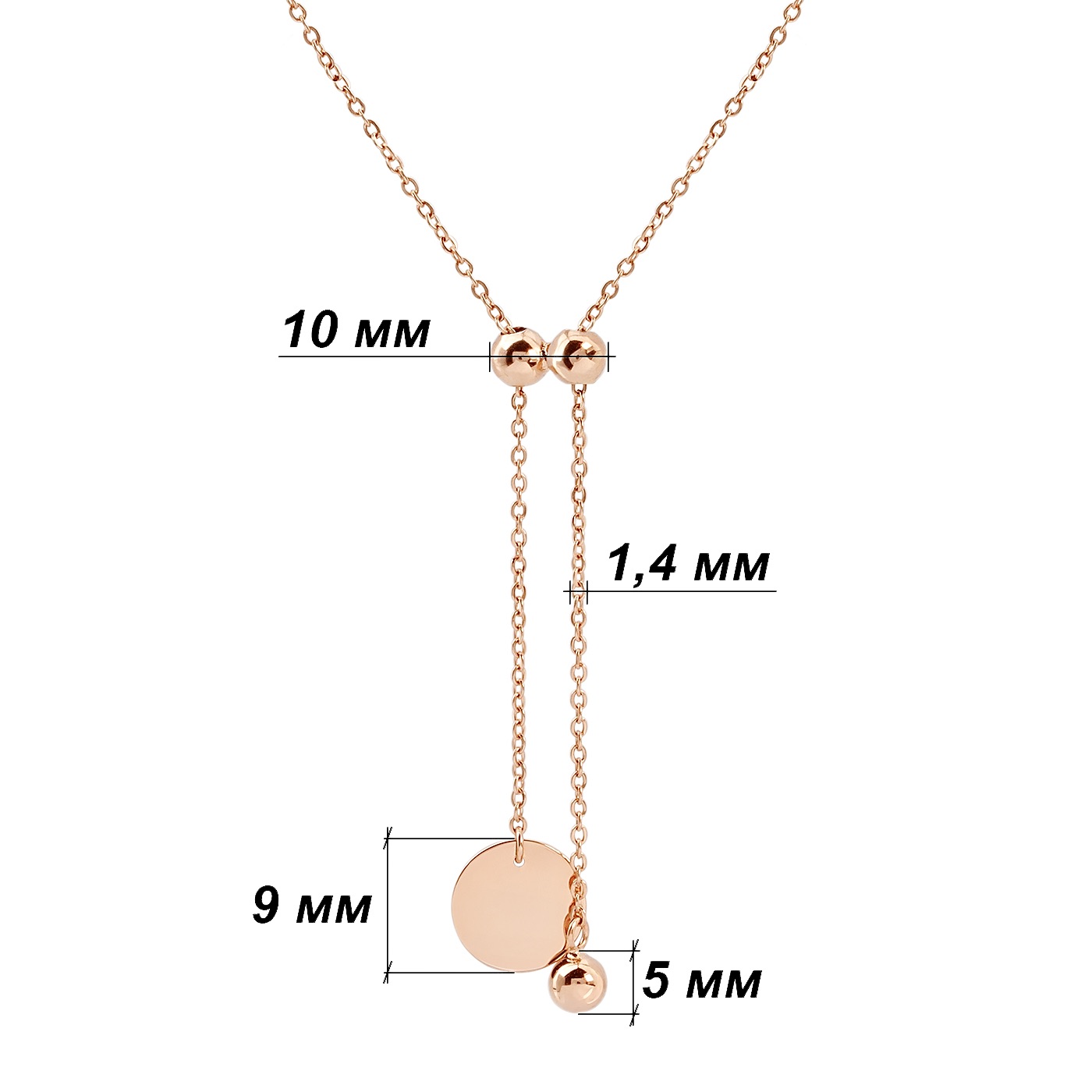 картинка Золотое колье-трансформер без вставок, 10519780