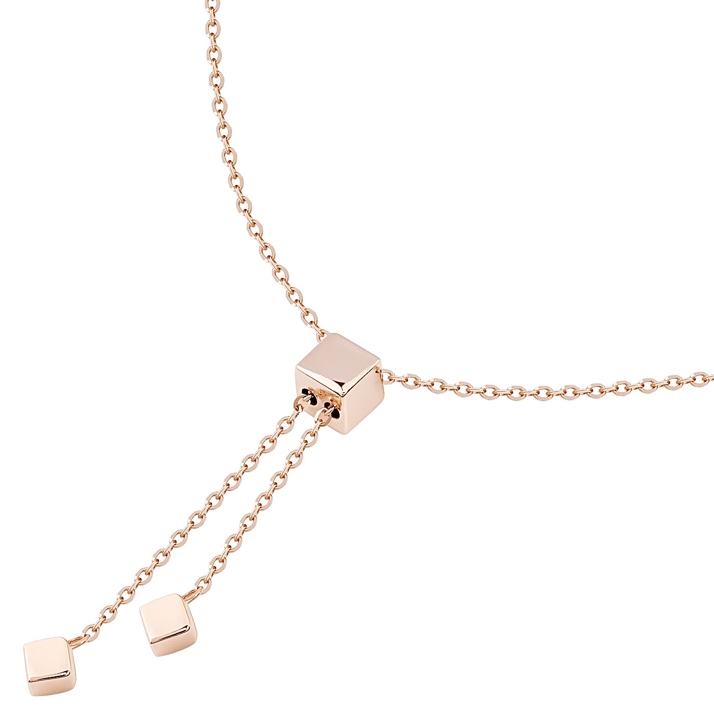 картинка Браслет "Куб" із червоного золота якірного плетіння, 10530714