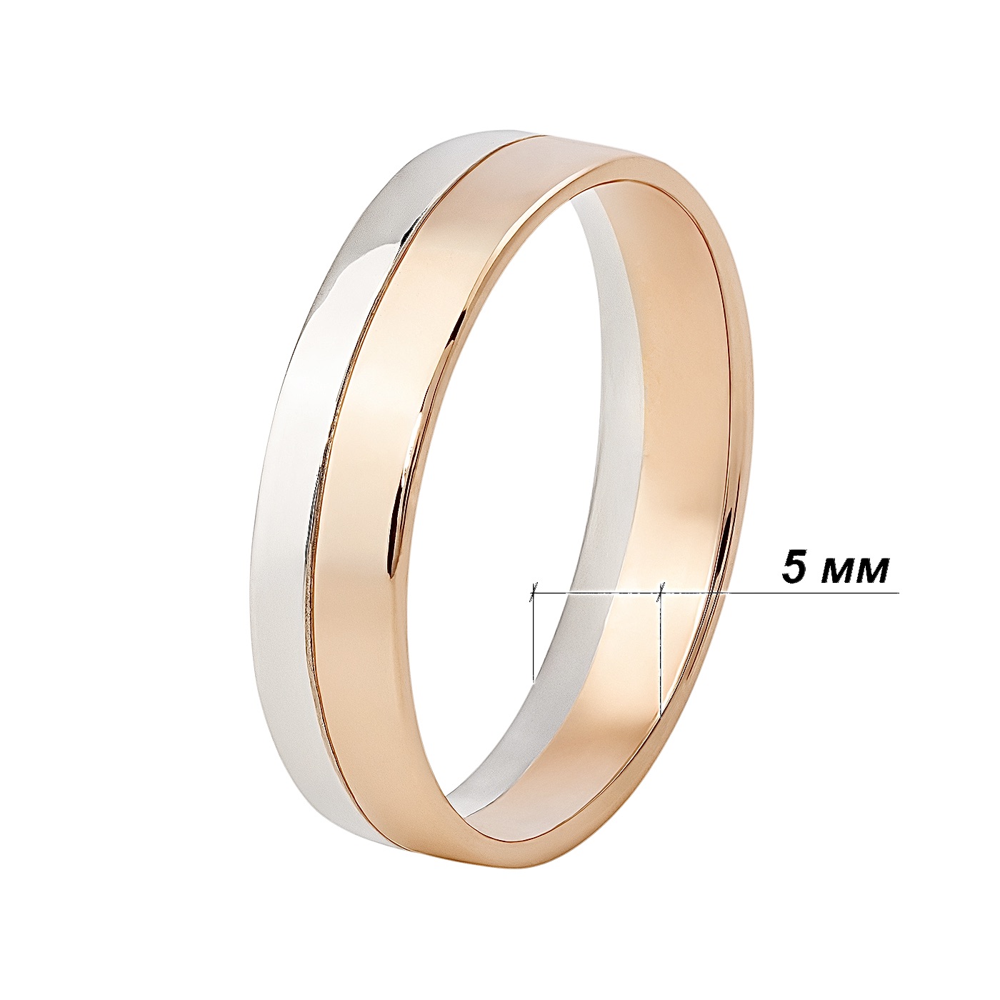 картинка Обручка в комбінованому золоті, 10445112