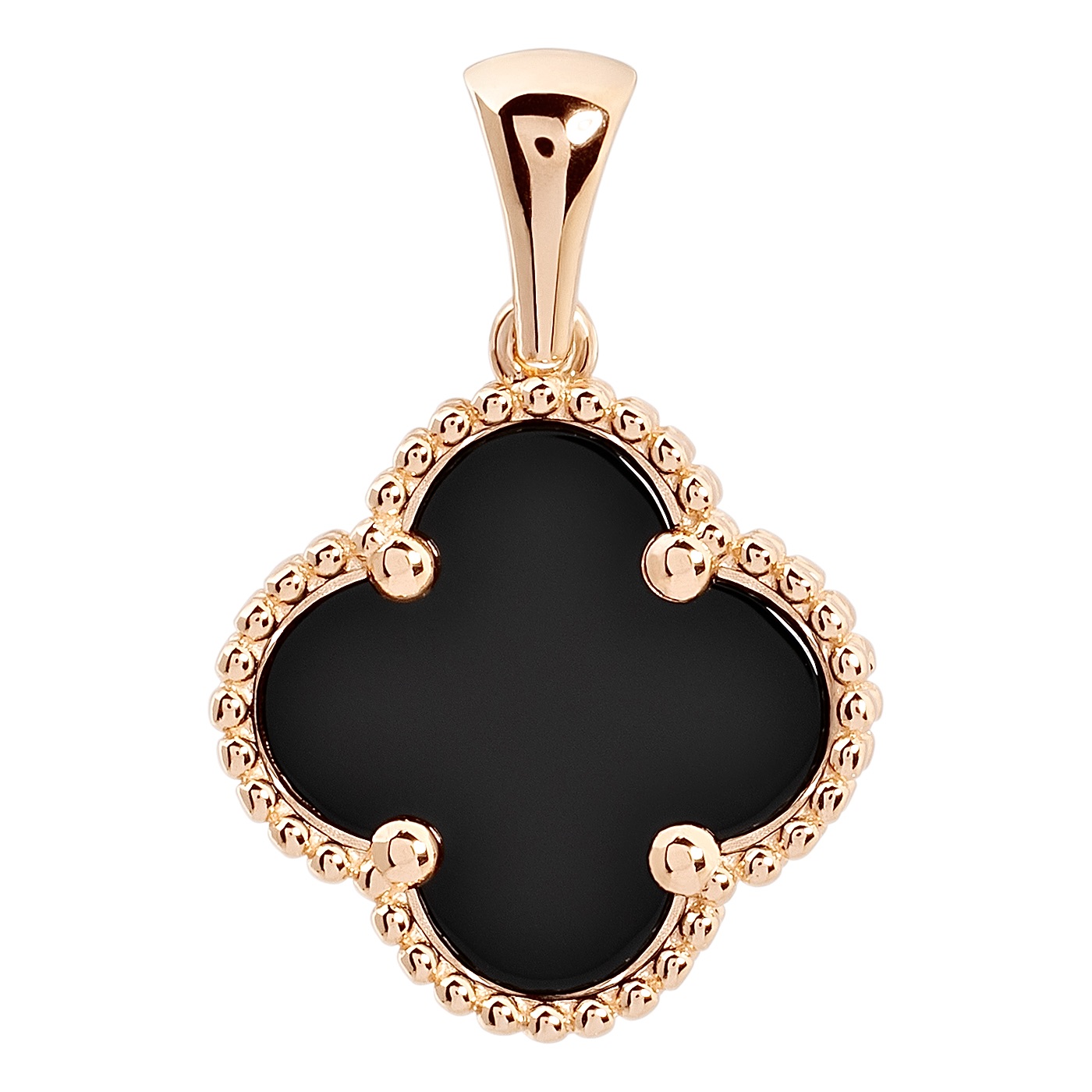 картинка Підвіска "Конюшина" із червоного золота, 10528591