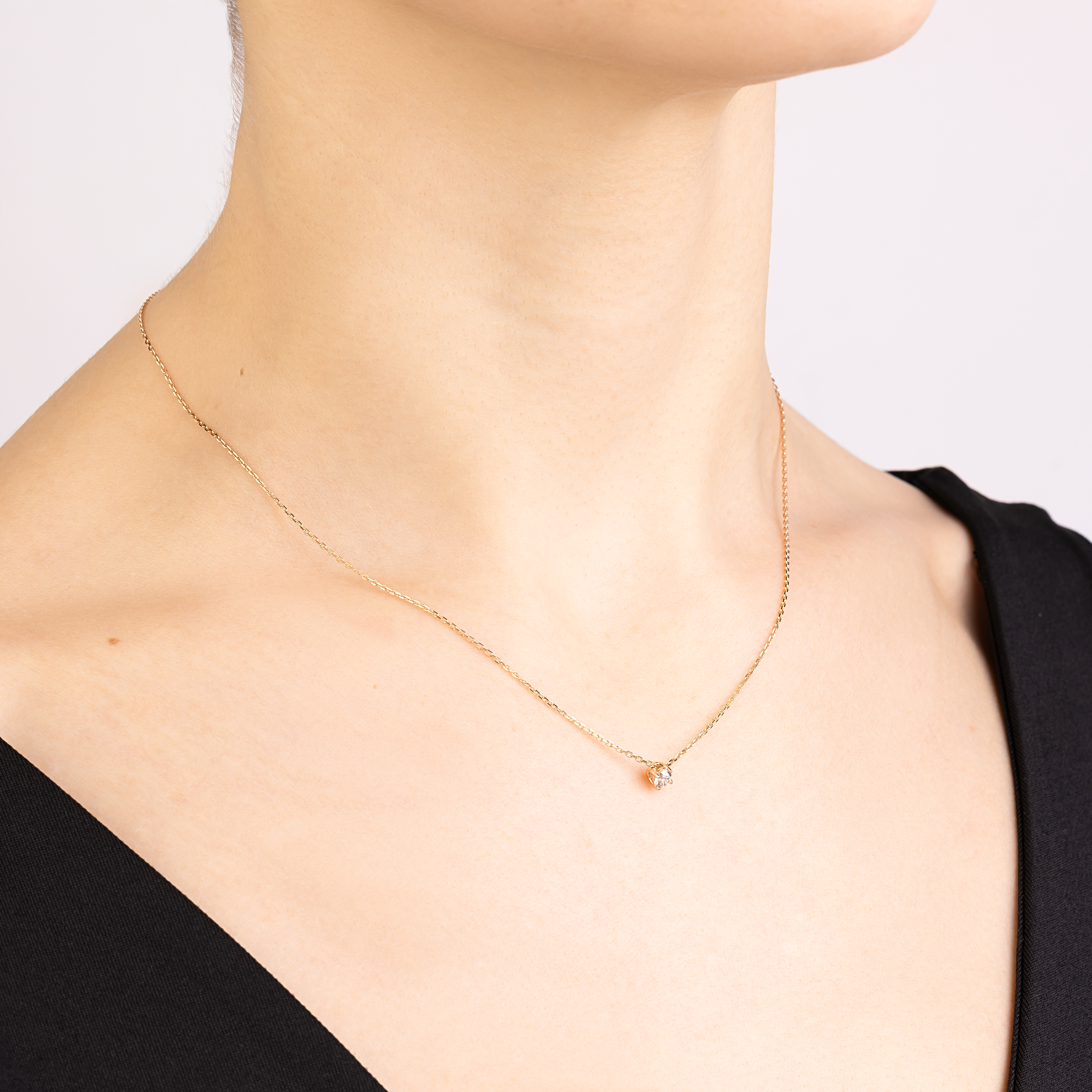 картинка Кольє із червоного золота з діамантом, 10494579