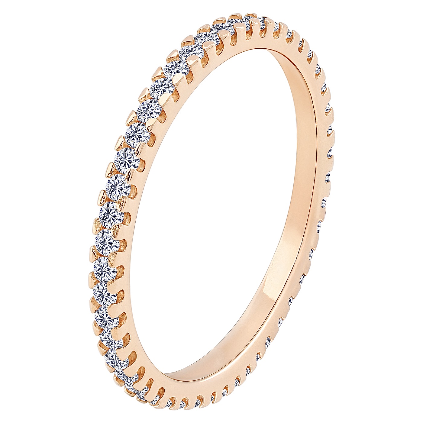 картинка Золота каблучка з доріжкою фіанітів, 10176459