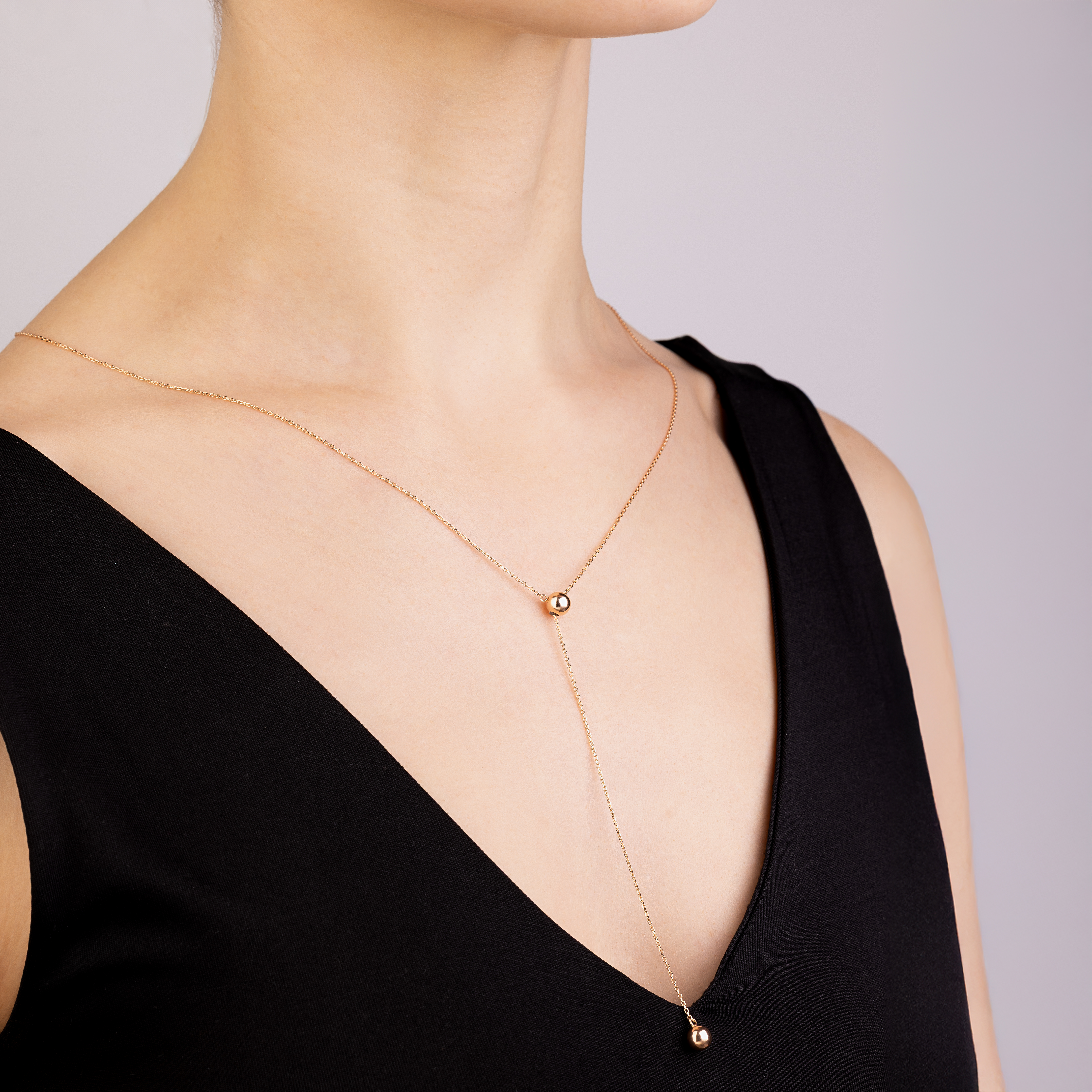 картинка Мінімалістичне кольє-трансформер з кульками, 10528778