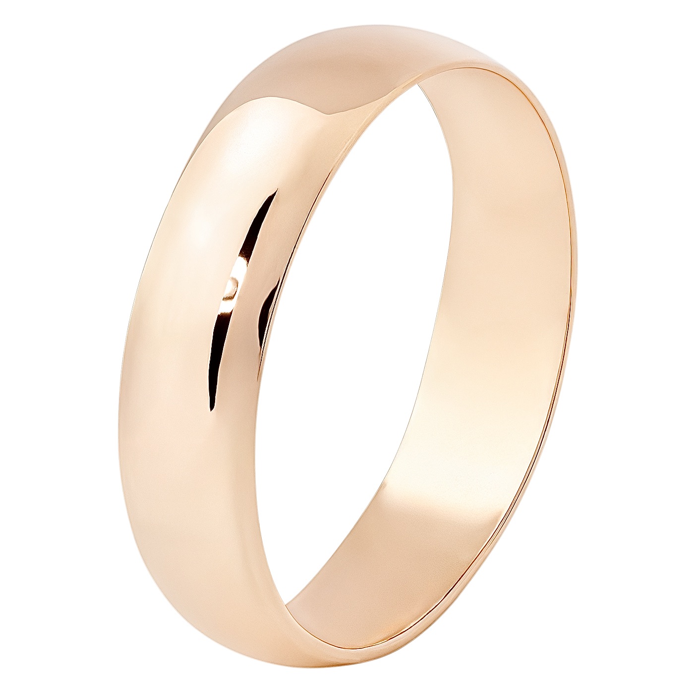 картинка Классическое обручальное кольцо из красного золота, 10284908