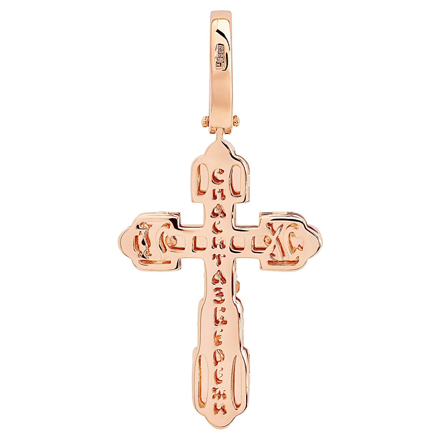 картинка Хрестик з комбінованого золота, 10523993