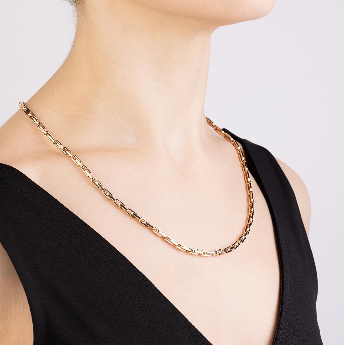 картинка Масивная золотая цепочка якорного плетения, 10505502