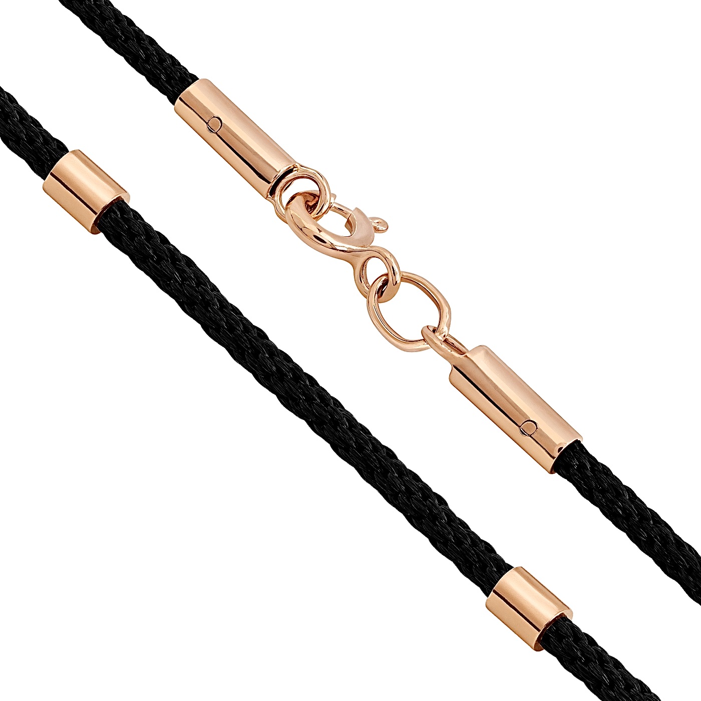 картинка Шелковый шнурок с золотыми вставками, 10524455