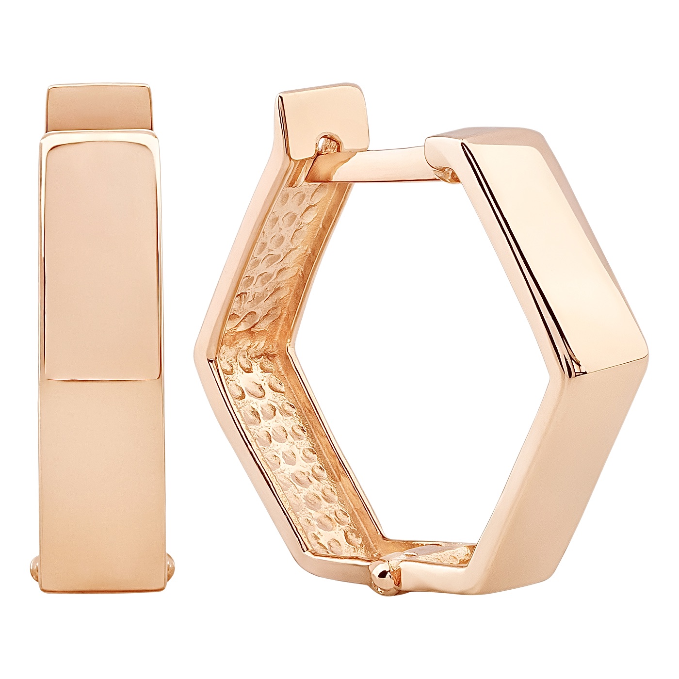 картинка Золоті сережки у формі ромба, 10421660