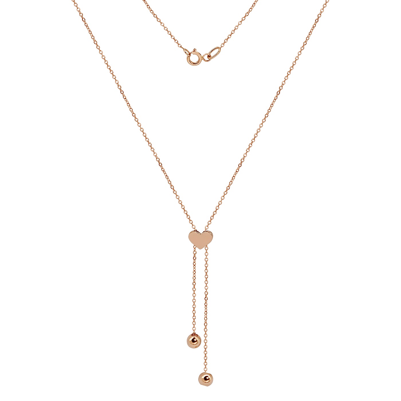 картинка Кольє "Серце" із червоного золота, 10527304