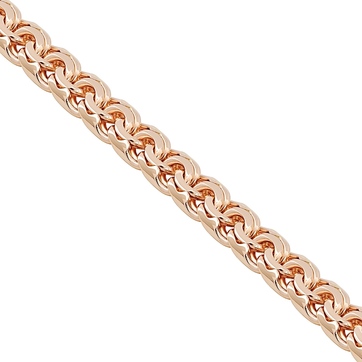 картинка Браслет бисмарк из красного золота, 10513917