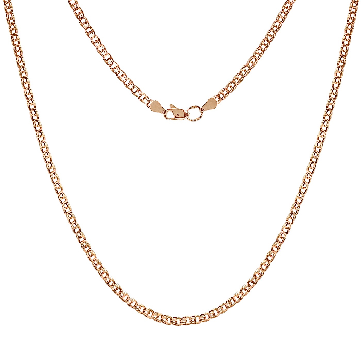 картинка Ланцюг плетіння бісмарк із червоного золота, 10287108