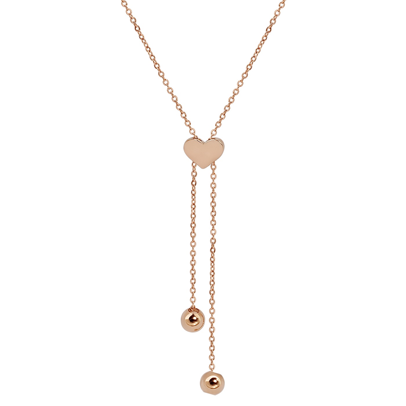 картинка Кольє "Серце" із червоного золота, 10527304