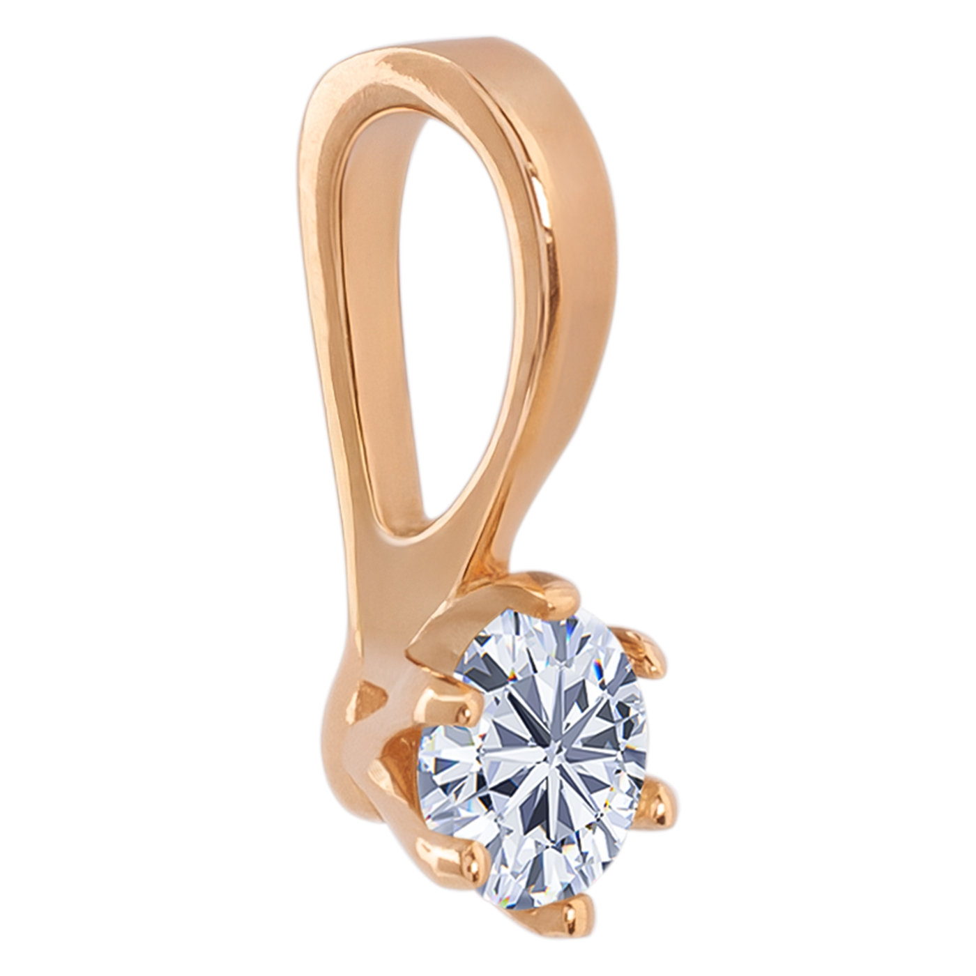 картинка Золотий підвісок з діамантом, 10528646