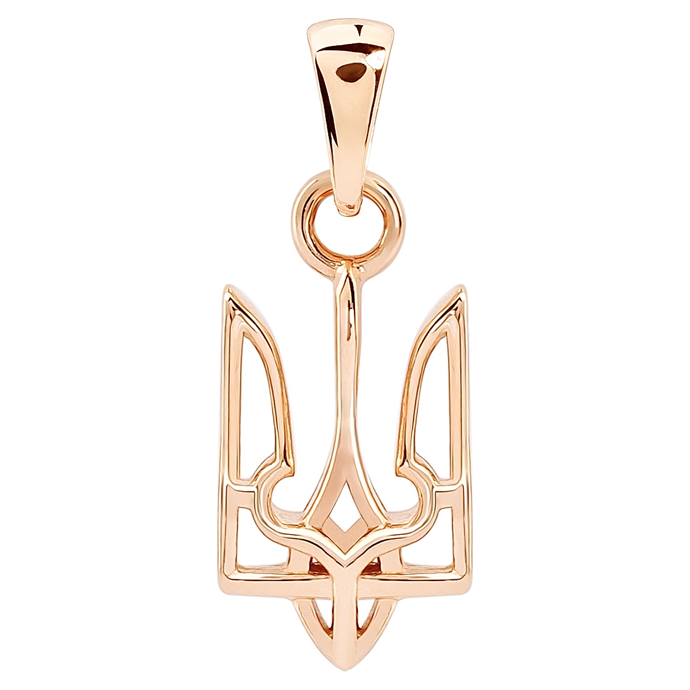 картинка Золотая подвеска "Тризуб", 10288065