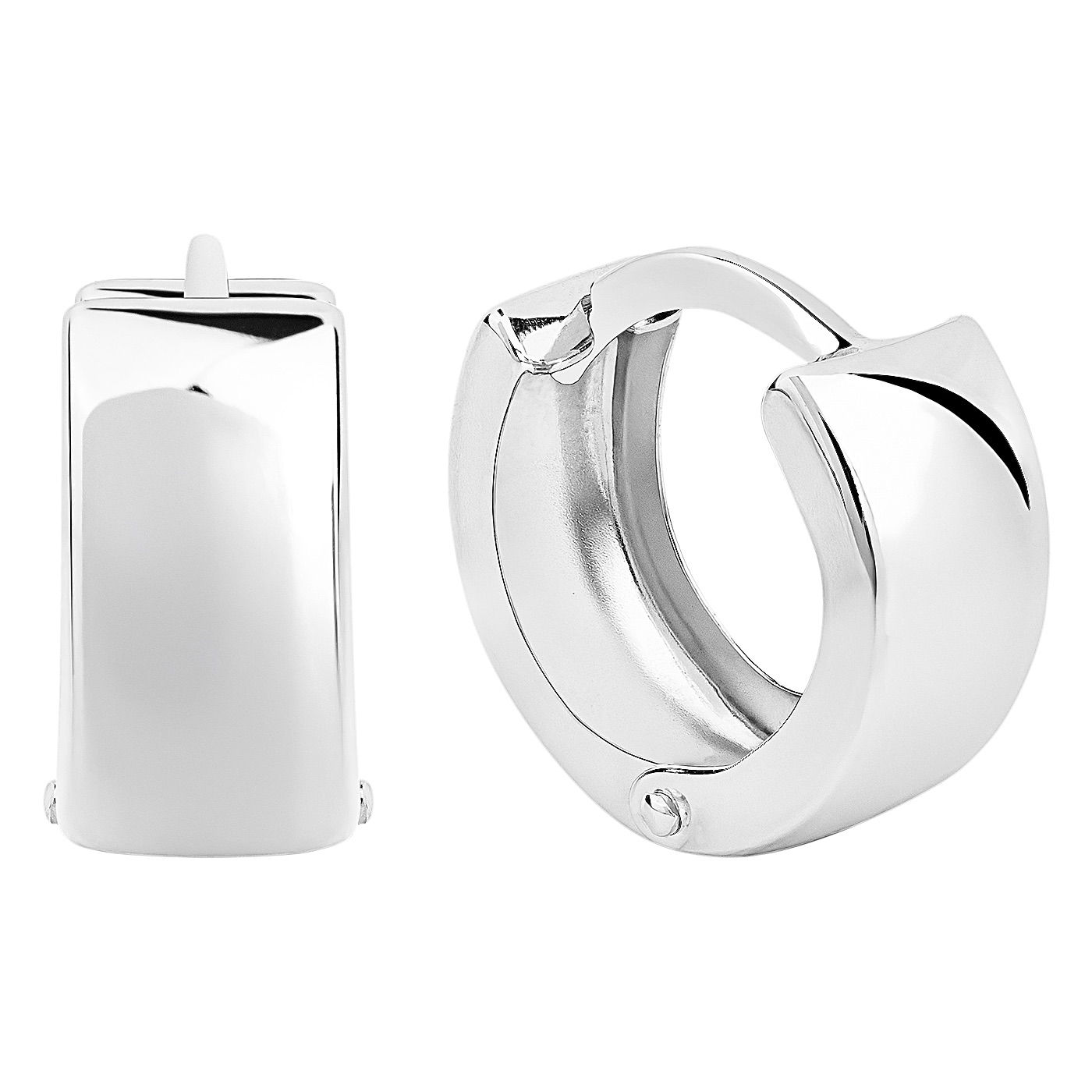 картинка Серьги конго из белого золота, 10528833