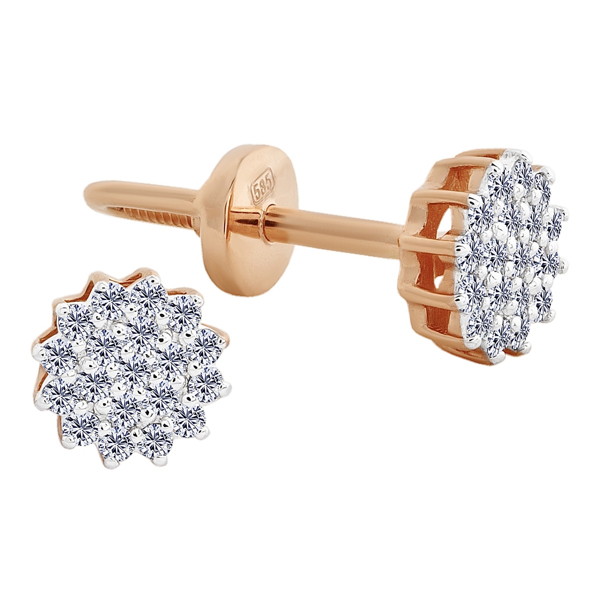 картинка Сережки пусети із діамантами, 10491653