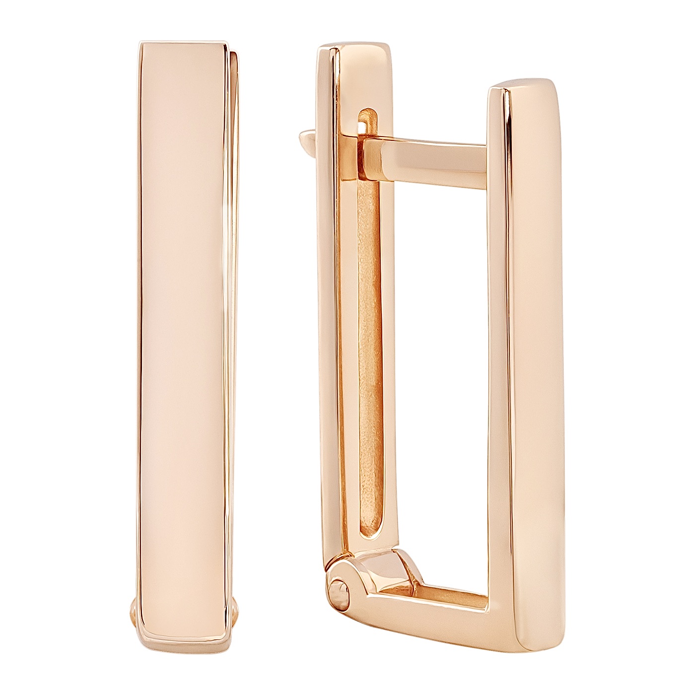 картинка Сережки із червоного золота "Геометрія", 10409769