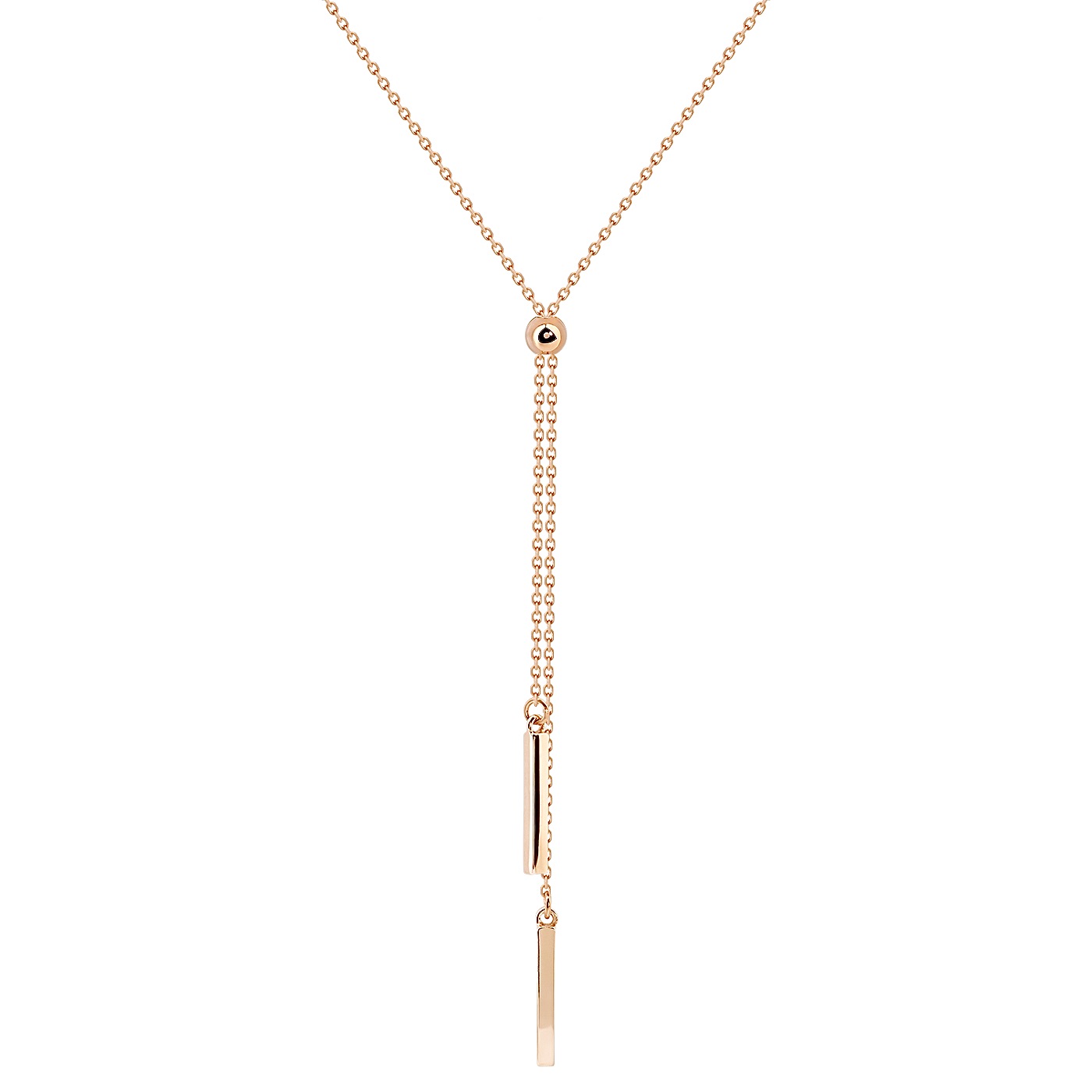 картинка Мінімалістичне кольє-трансформер якірного плетіння із червоного золота, 10528107